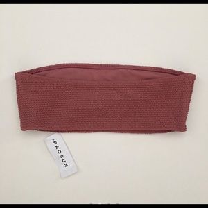 Pacsun bandeau bikini rust color no longer has tags but has never been worn